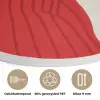 Silhouet - Hond - Trui - Rood Akoestische PET Vilt - Rond klein -closeup_NL