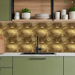 Palm - Waaier - Goud keuken achterwand 2 middel 871 -sfeer3
