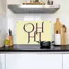 Oh hi - Geel - Monogram Inductie beschemer met haakjes klein -sfeer2