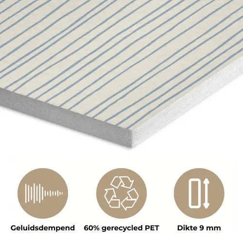 Blauw - Strepen - Beige PET vilt klein 837 -closeup_NL