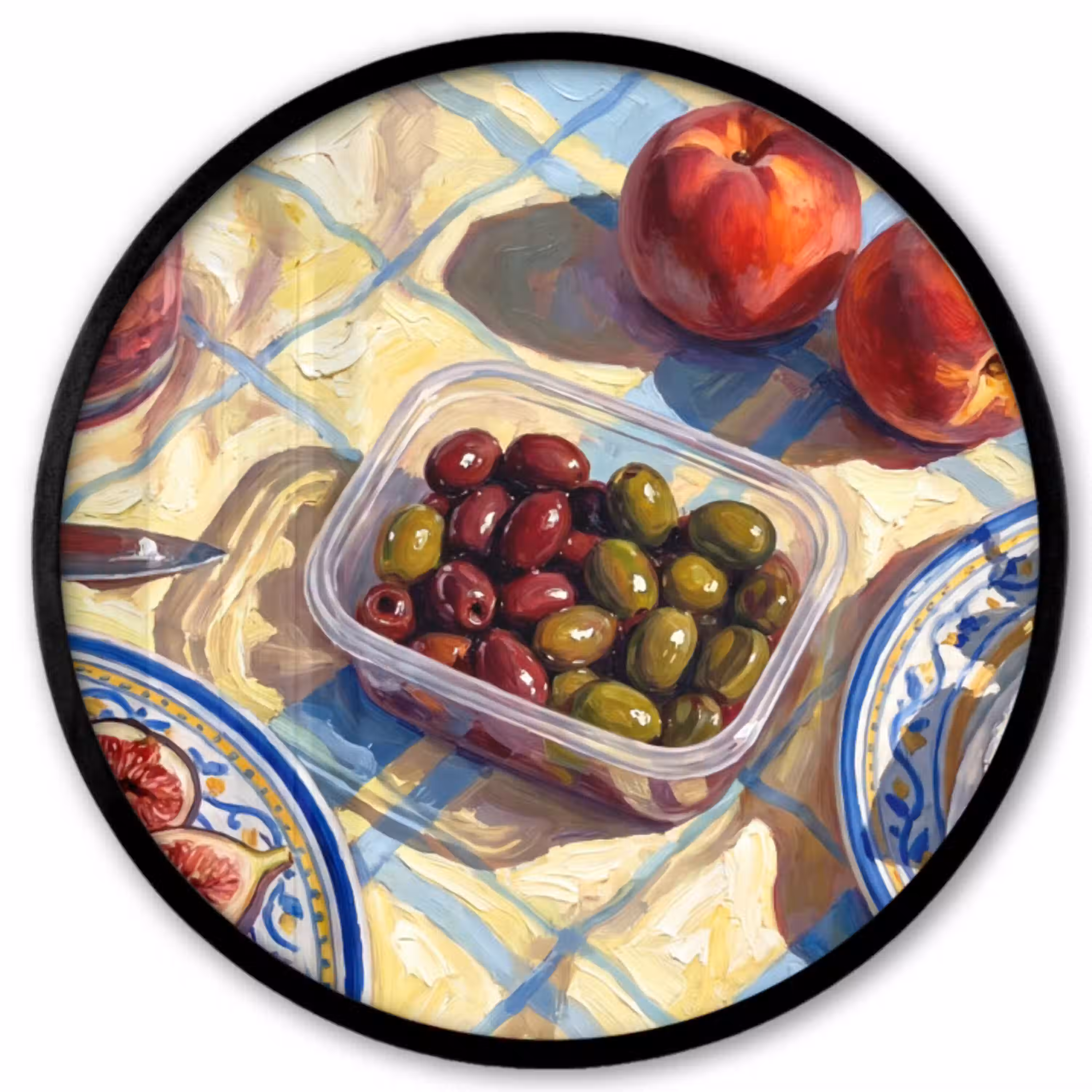 Eten - Picknick - Zomer Fotolijst rond zonder passe partout klein -3d