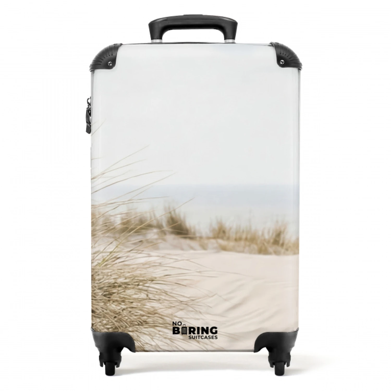 Wolken - Duinlandschap - Zand NBS - Handbagage koffer - Volwassenen Unisex middel -productfoto_recht
