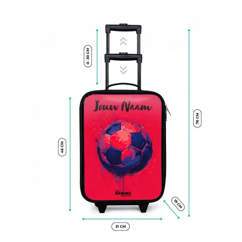 Voetbalvibes - Verf - Blauw - Rood Kinderkoffer - Zwart klein -productfoto_formaten