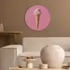 Hoorntje - Schepijs - Roze Akoestische PET Vilt - Rond klein -sfeer1
