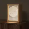 Vogel - Beige - Japandi Light Box met kabel (Tafellamp) klein -z3d_website