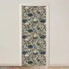 Pauw - Bloemen - Blauw deurposter klein 289 -3d_beige