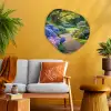 Hortensia- Park - Pad Wandcirkel Organisch Plexiglas middel -sfeer4