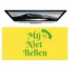 Mij niet bellen - Telefoon - Geel Muismat XXL klein -zzz3d