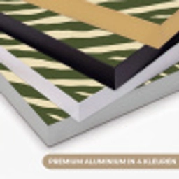 Zebra - Patroon - Groen Textielframe zwart klein 947 -USP_kleurenNL