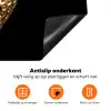 Aardbei - Goud - Zwart - Chrome Inductie beschermer vinyl 3mm klein -zzzzzzz-td-onderkant
