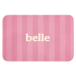 Roze - Gestreept - Belle Badmat klein -3d