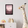 Landschap - Mistig - Roze fotolijst zwart zonder passe partout klein -usfeer4_kinderkamer