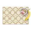 Bloemen - Patroon - Beige Placemat vinyl groot 368 -zzzproduct_Kitchenyeah-website