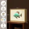 Schubben - Vis - Mint - Minimalistisch Light Box met batterij (Wandlamp) middel -USP_websiteoverzichtNL