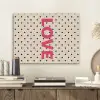 Love - Stippen - Roze PET vilt klein -sfeer1