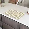 Lijnen - Golvend - Crème Inductie beschermer vinyl 3mm klein 276 -sfeer8