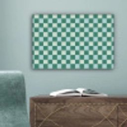 Schaak - Klassiek - Groen canvas 2cm klein 34 -sfeer4