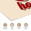 Oh honey - Rood - Schaduw poster papier klein -closeup_NL