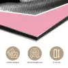 Mond - BLAH BLAH - Roze aluminium wit klein -closeup_NL