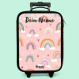 Regenboog - Patroon - Pastel Kinderkoffer - Zwart klein -zzz_website3d_nbs2