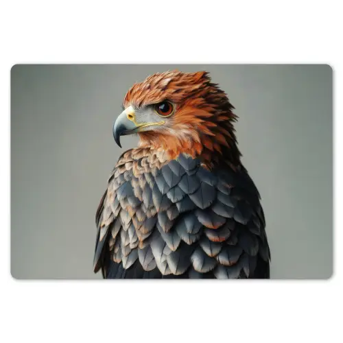 Vogel - Realistisch - Veren - Bruin Placemat vinyl groot -zzsfeer1_Kitchenyeah-website