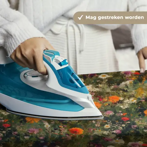 Bloemenveld - Kleuren - Verf Wandkleed katoen klein 269 -sfeer9