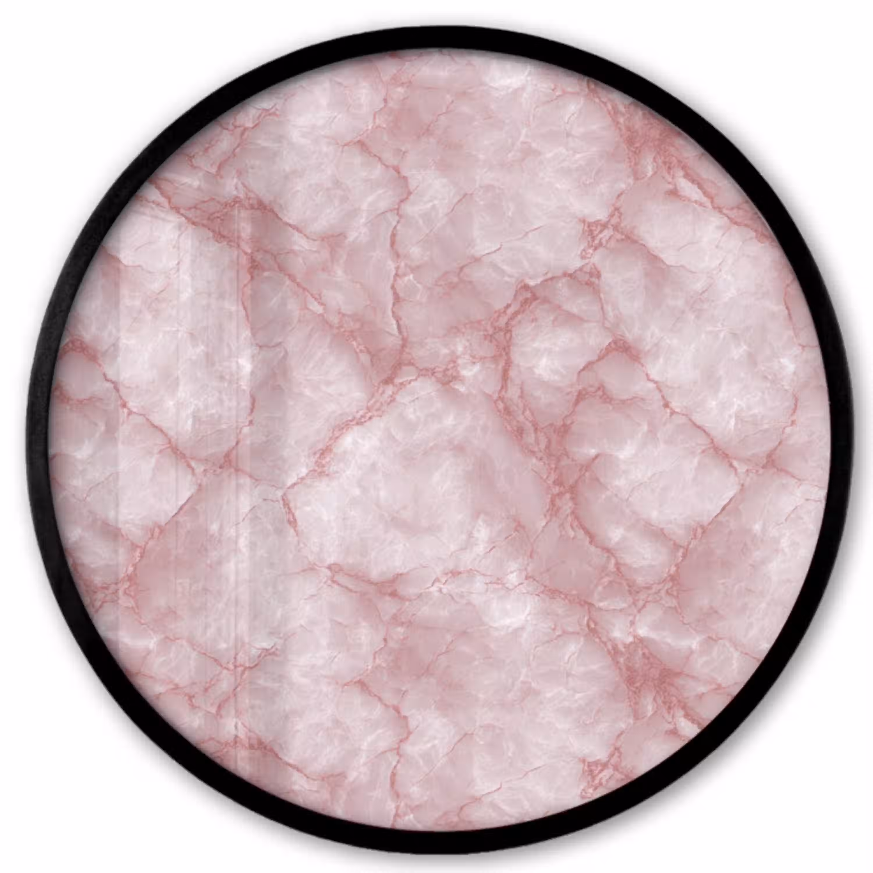Roze - Kwartsmarmer - Aders Fotolijst rond zonder passe partout klein 856 -3d