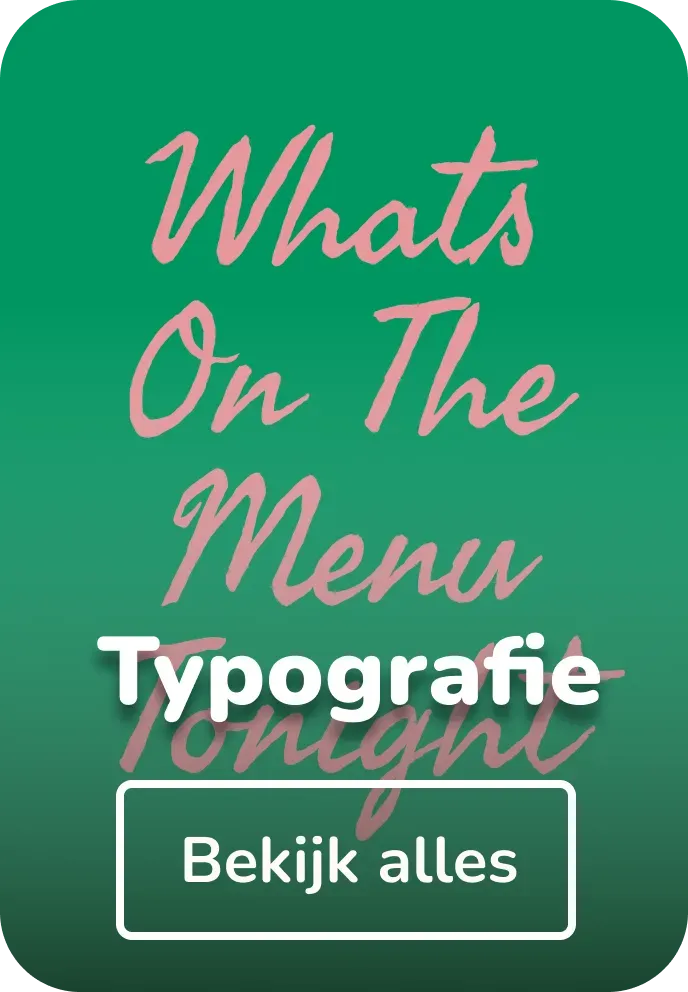 Poster in lijst typografie