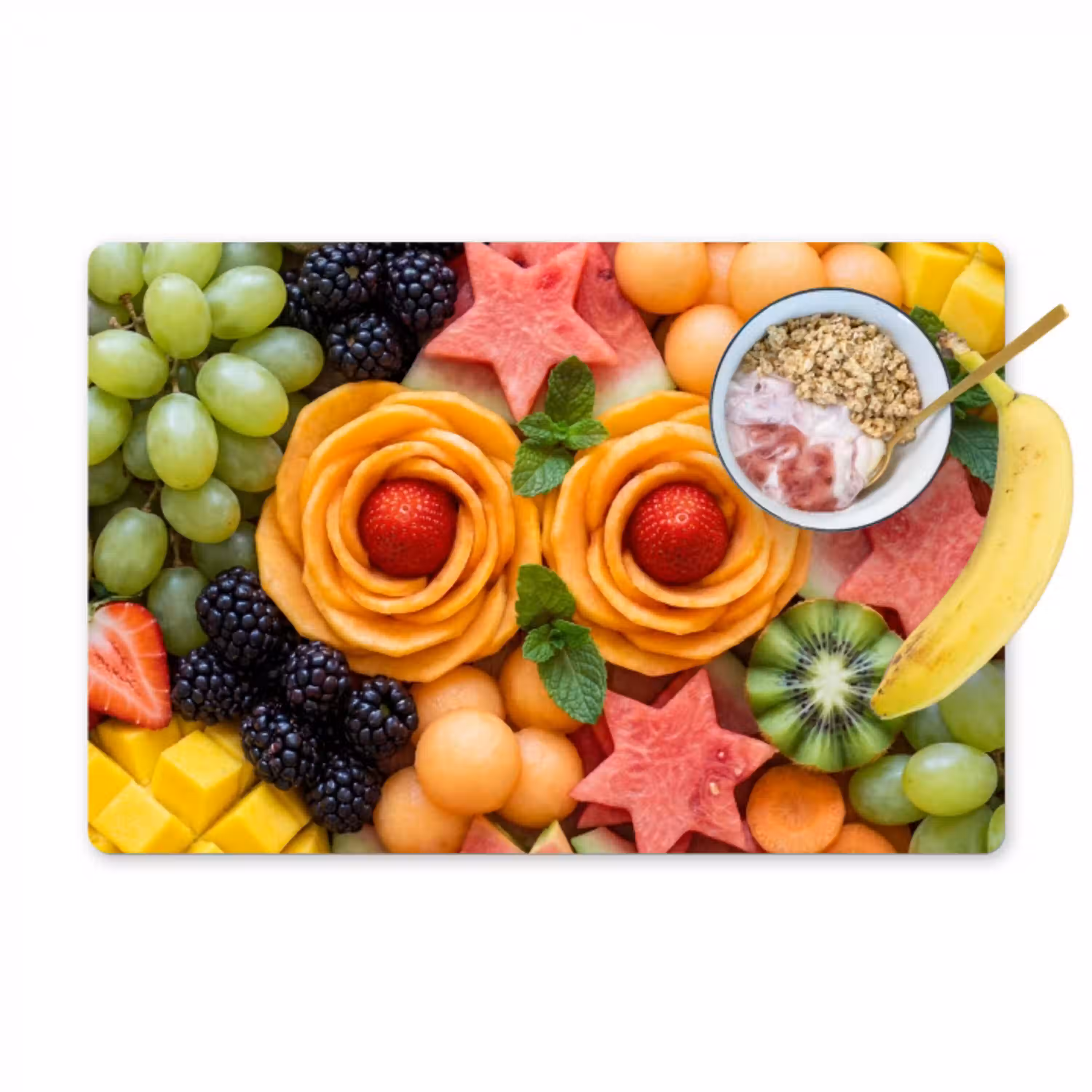 Fruit - Variatie - Kleurrijk - Vers - Eten Placemat vinyl groot -zzzproduct_Kitchenyeah-website
