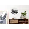 Glamour - Modern - Zwart - Wit Wandcirkel aluminium klein -kantoor
