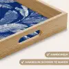 Blad - Palm - Blauw Dienblad Rechthoek middel 911 -USP_HandgreepNL