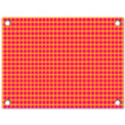 Stippen - Patroon - Oranje tuinposter los doek klein 239 -3d