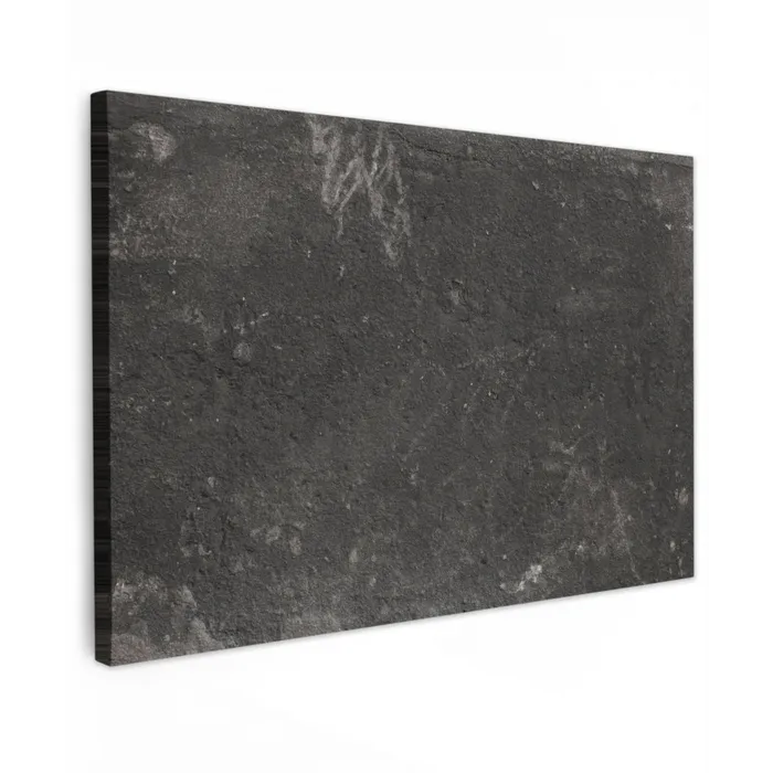 Beton - Muur - Zwart - Vintage - Industrieel canvas 2cm klein -z3d