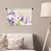 Lavendel - Vlinder - Bloemen Wandkleed katoen klein -sfeer4