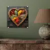 Houten - Hart - Kleurrijke - Specerijen plexiglas 5mm klein -sfeer3