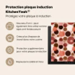 Cirkels - Modern - Kleurrijk Inductie beschermer vinyl 3mm middel 274 -zzzzzzusp-haakje_FR