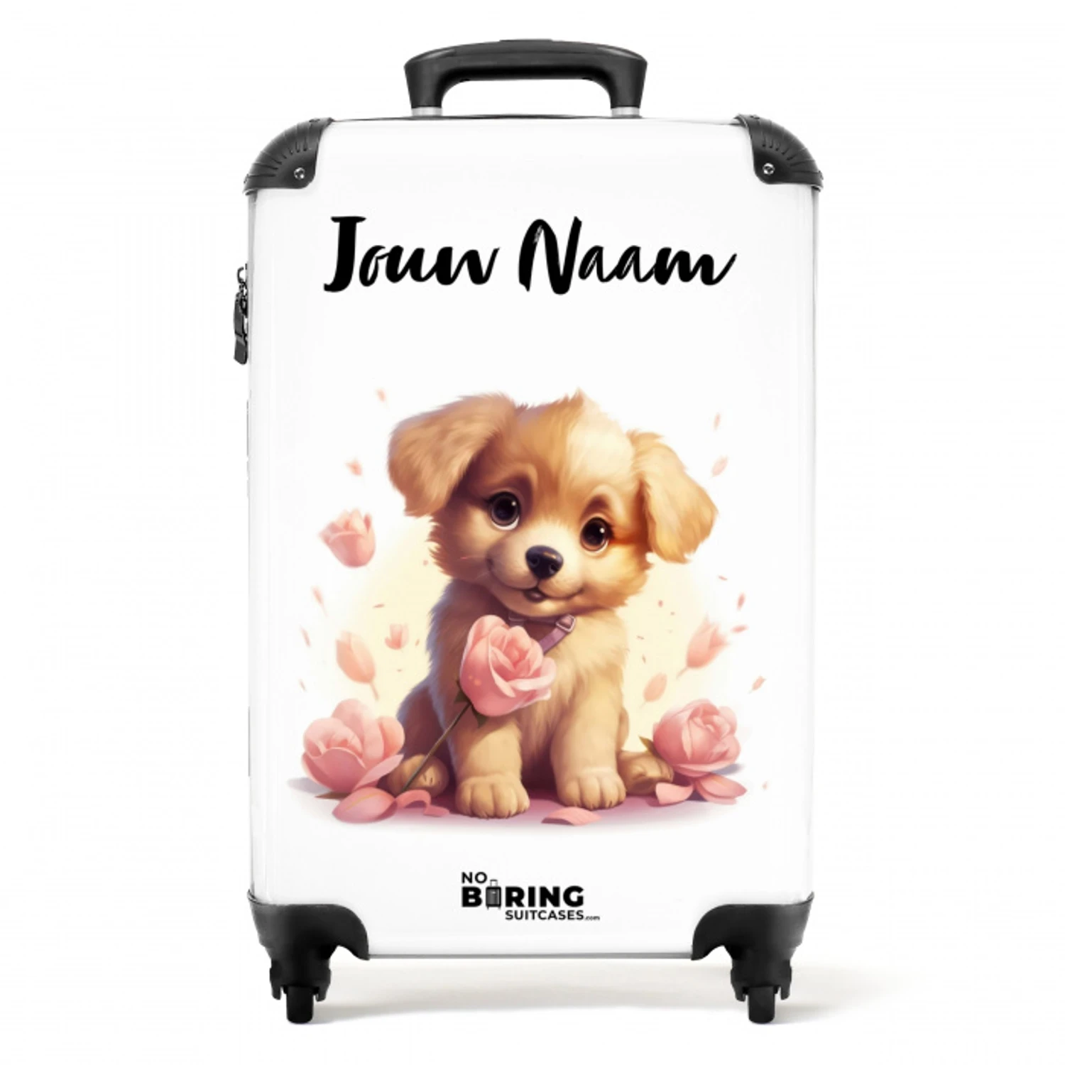 Popke puppy NBS - Handbagage koffer - Kinderen Unisex middel -productfoto_recht