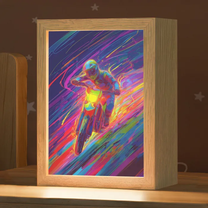 Crossmotor - Neonkleuren - Lijnen - Helm Light Box met kabel klein -zzz_3d_website