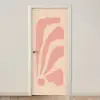 Bohemian - Roze - Pastel - Abstract deurposter klein -3d_beige