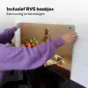 Tomaten - Olijfolie - Stilleven Inductie beschemer met haakjes klein -ky-ophangen-nl