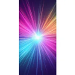 Abstract - Light - Burst - Modern - Colorful Behang Vlies klein -3d_website