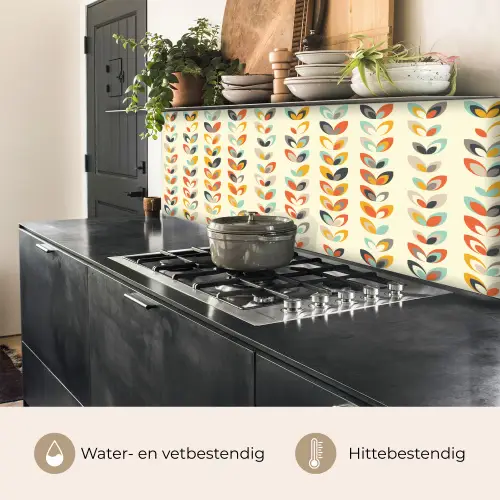 Bladeren - Jaren 50 - Patroon keuken achterwand 2 middel 871 -usp_NL