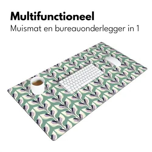 Retro - Modern - Groen Muismat XXL klein 681 -sfeer4