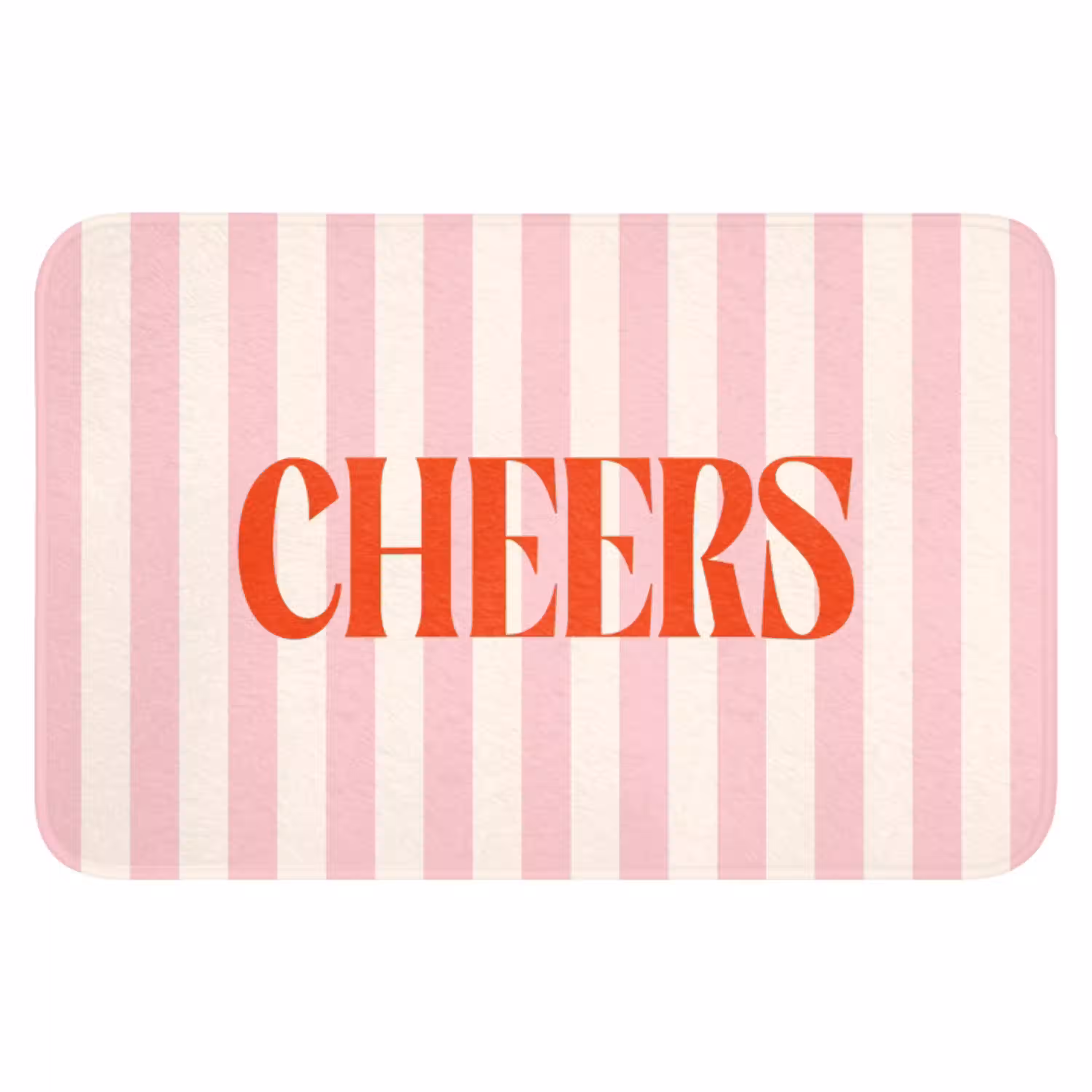 Zachtroze - Rood - Strepen - Cheers WCmat klein -3d