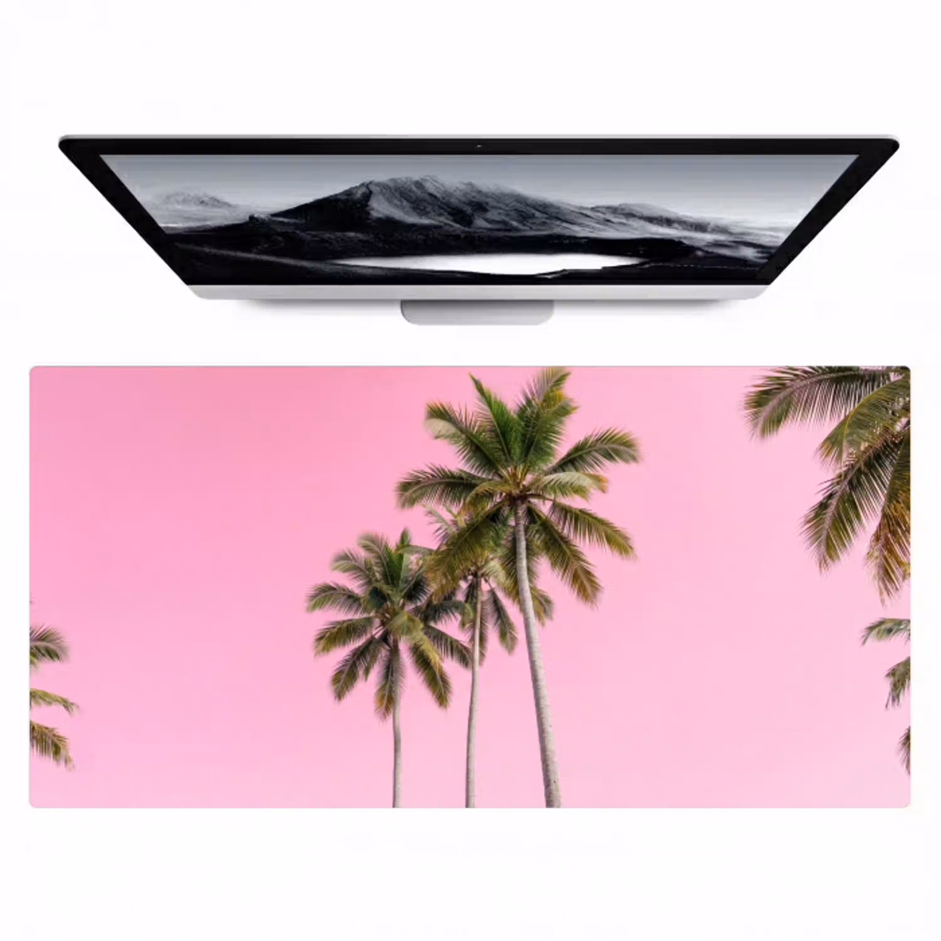 Palmboom - Tropisch - Pink Muismat XXL klein -zzz3d
