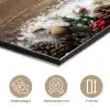 Kerstdecoratie - Geschenken - Hout - Veelkleurig aluminium wit klein -closeup_NL