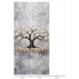 Boom - Bloemen - Natuur - Abstract - Wit Behang Vlies klein -USP_banen