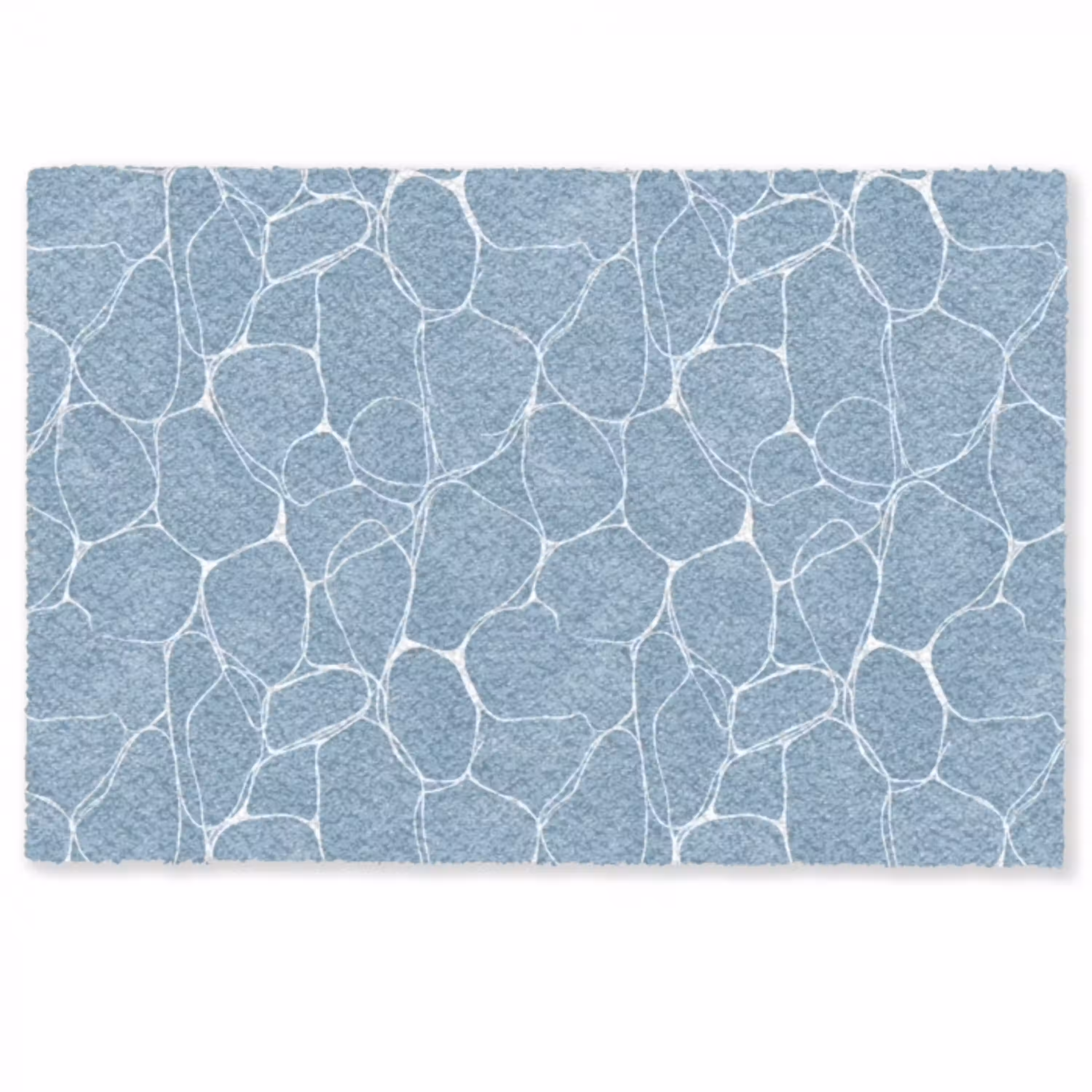 Organisch - Patroon - Blauw Deurmat klein 898 -zkaufland3d
