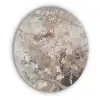 Amandelbloesem - Kunst - Van Gogh - Beige - Abstract Akoestische PET Vilt - Rond klein -3d