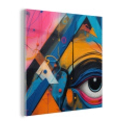 Graffiti - Kleuren - Oog - Kunst plexiglas 5mm klein -z3d